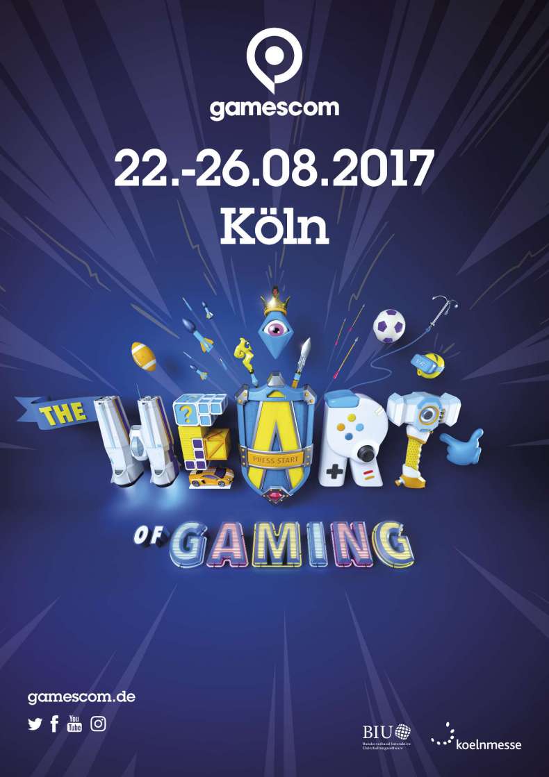 Gamescom 2017 Heart of Gaming Motto